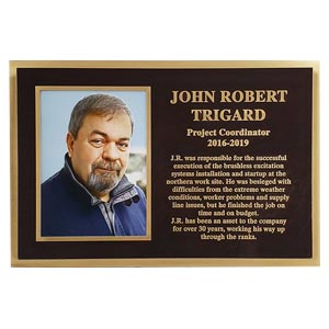 Bronze Rectangle Plaque Thumb