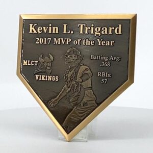 Bronze Homeplate Plaque Thumb