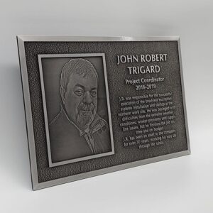 Aluminum Rectangle Plaque Angled
