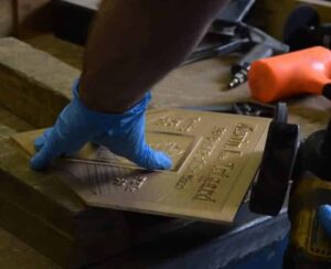 Hand Finished Bronze Plaque