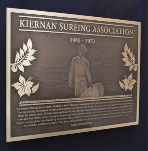 Surfing Hall Of Fame Plaque