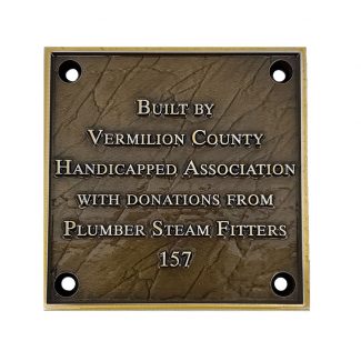 Plumber Bronze Plaque