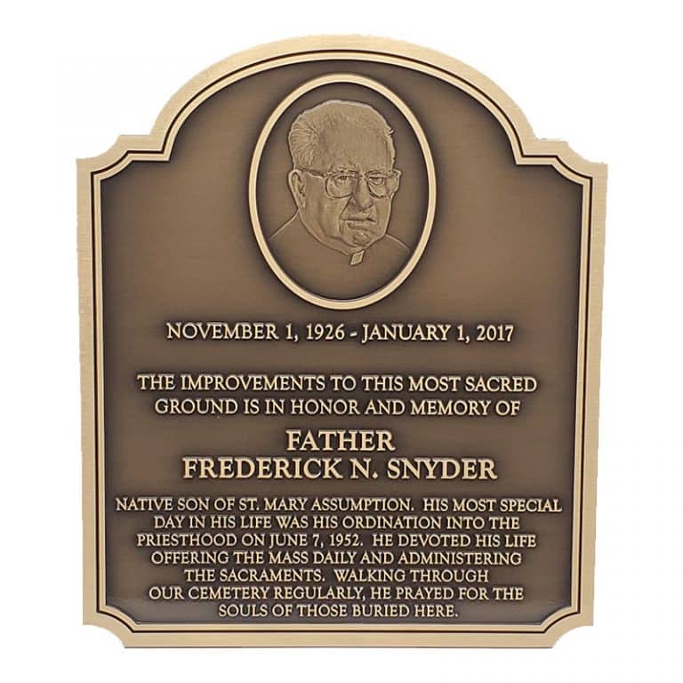 Bronze Honor Plaque