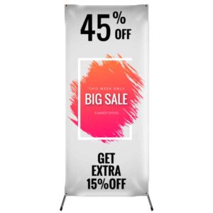 X Stand Sample 1 Standing Banner