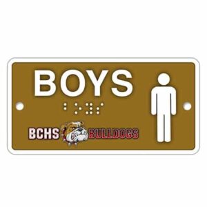 Boys Bathroom Signs