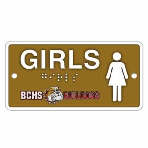 Girls Bathroom Signs
