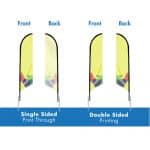 Single Double Sided Printing Flags