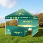 Event Tent Realistic Sample With Surrounding