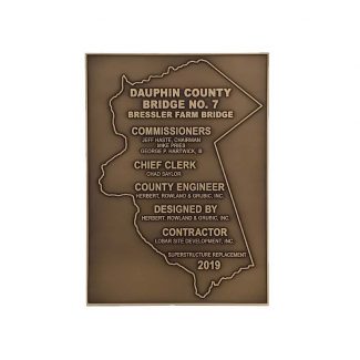 Custom Bronze Bridge Plaque