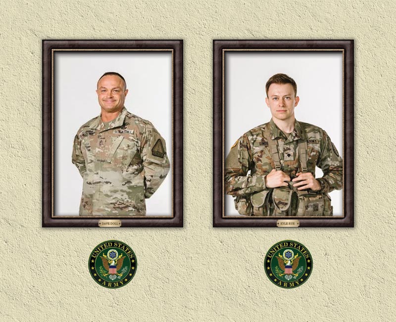 bronze military medallion wall of honor