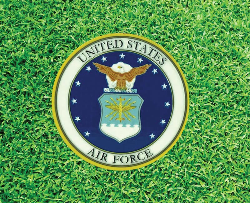 bronze military medallion memorial markers