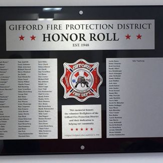 Fire Department Custom Recognition Wall 1
