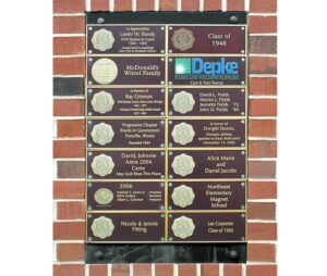 High School Donor Wall Display