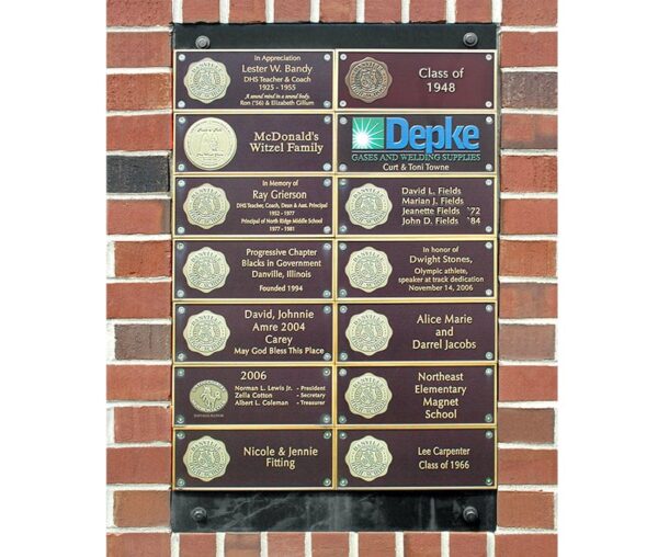 High School Donor Wall Display