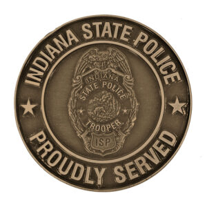 Bronze Police Medallion Oxide