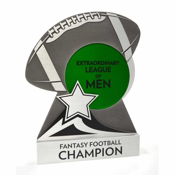 Custom Fantasy Football Trophies Hall of Fame Plaques & Signs