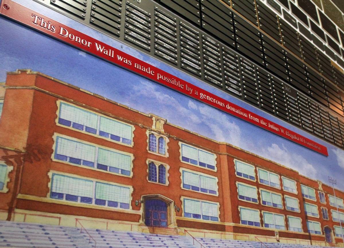 Danville Community Education Foundation Donor Wall Example