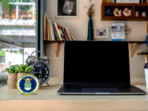 air force medallion desktop ornament