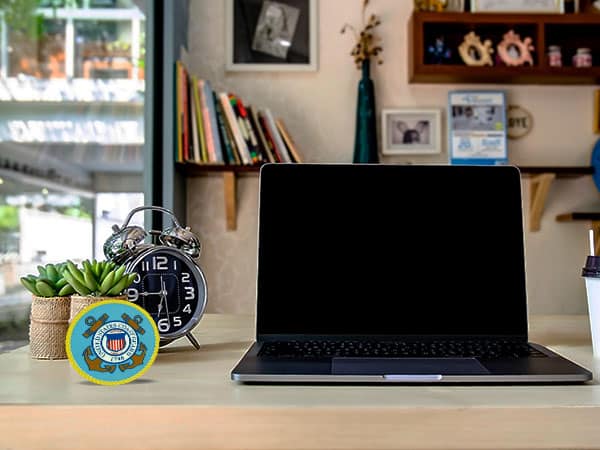 Bronze Coast Guard Medallion Desktop Ornament
