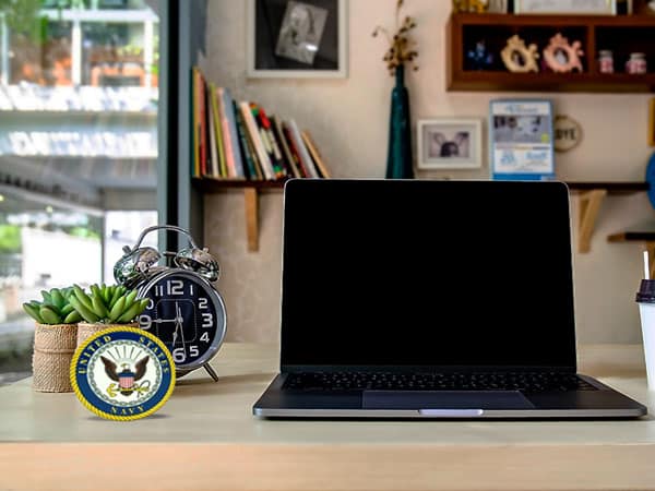 Bronze United States Navy Medallion Desktop Ornament