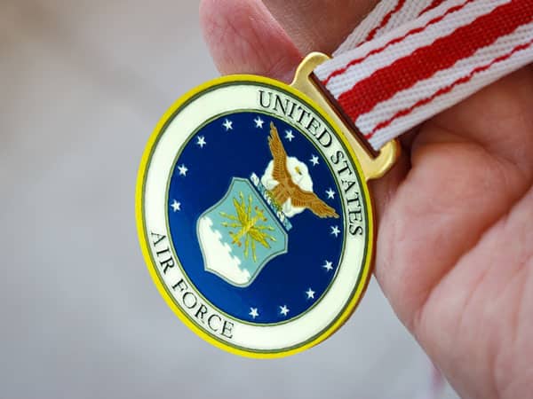 air force medallion neck lanyard