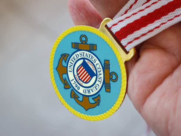 Bronze Coast Guard Medallion Neck Lanyard