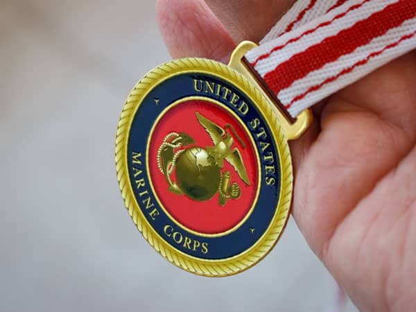 Bronze Marine Medallion Neck Lanyard