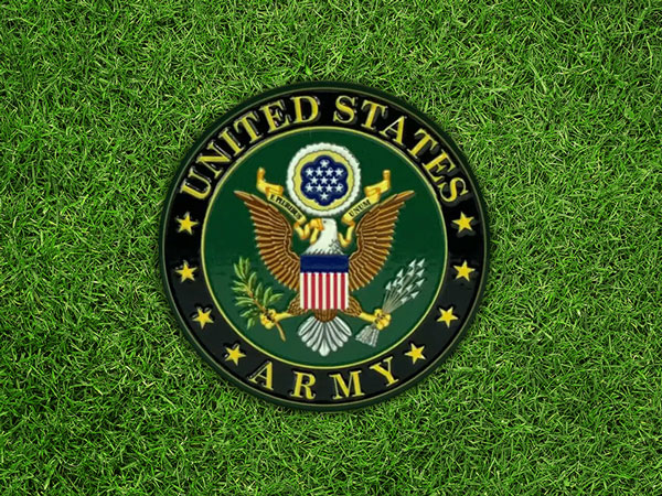 Bronze Army Medallion Memorial Marker