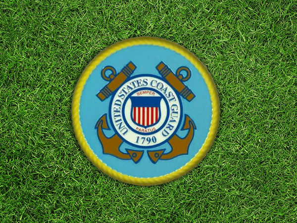 Bronze Coast Guard Medallion Memorial Marker