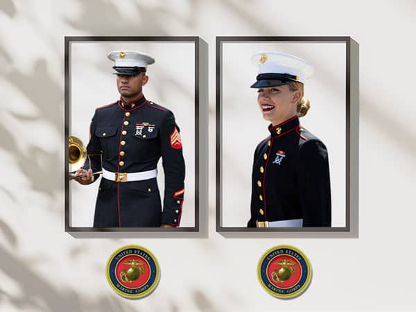 Bronze Marines Usmc Medallion Wall Of Honor