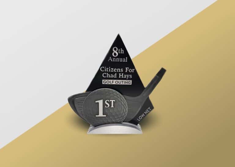 Bold And Powerful Golf Trophy Designs 1