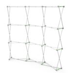 Curved Velcro Fabric Backdrop Hardware Wide View