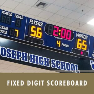 Fixed Digit Scoreboard Led Sign