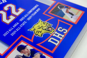 Acrylic Jersey Plaque Example