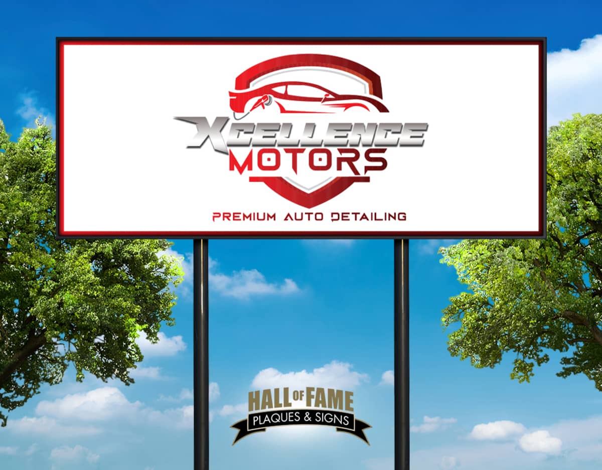A sign for Xcellence Motors
