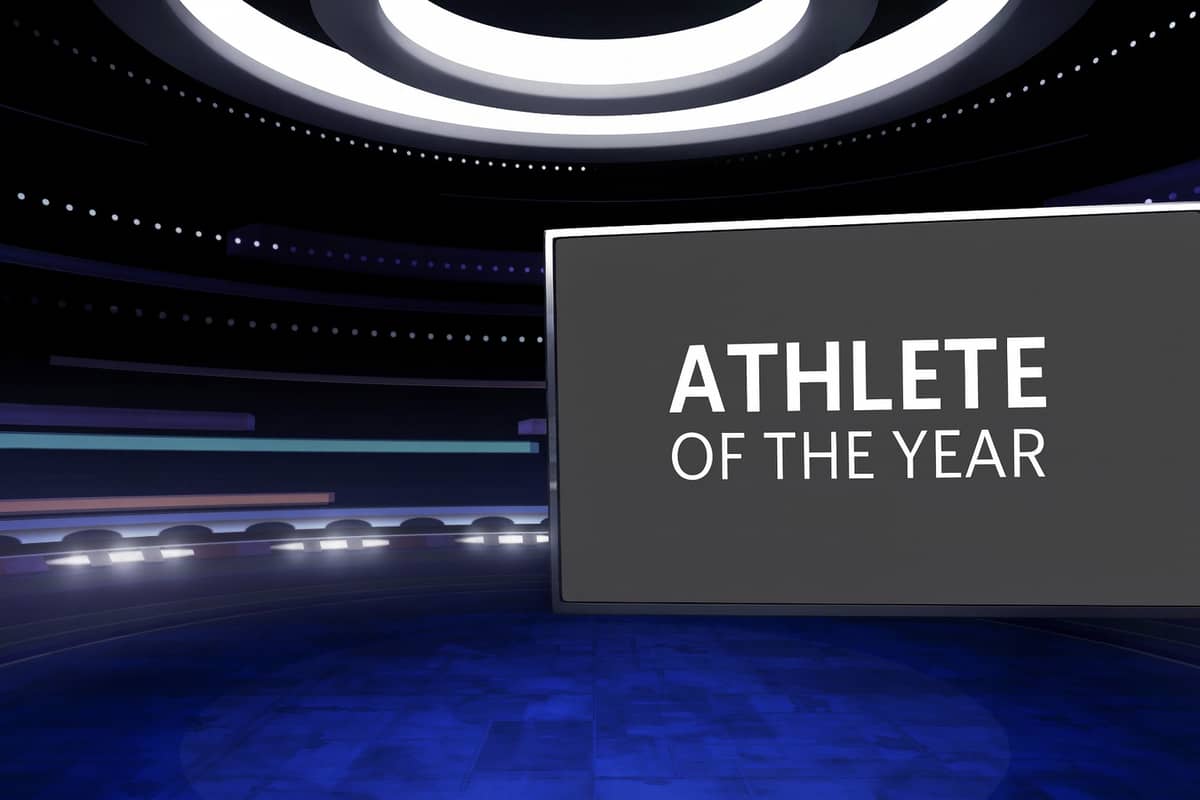 Graphic that says Athlete of the Year