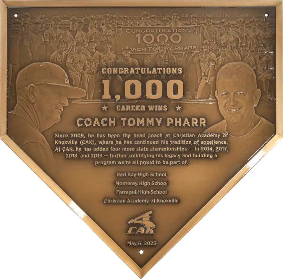 Bronze Coach Recognition Plaques