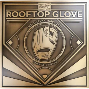 Custom Bronze Baseball Glove Plaque