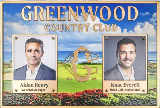 Greenwood Country Club plaque