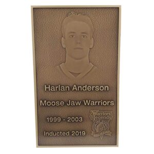 Custom Sports Hall of Fame Bronze Induction Plaque with Etched Athlete Portrait
