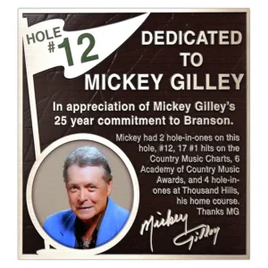 Golf Course Dedication Plaque Sign