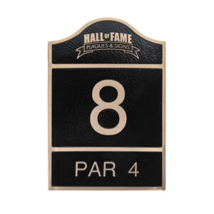 Golf Course Hole Sign