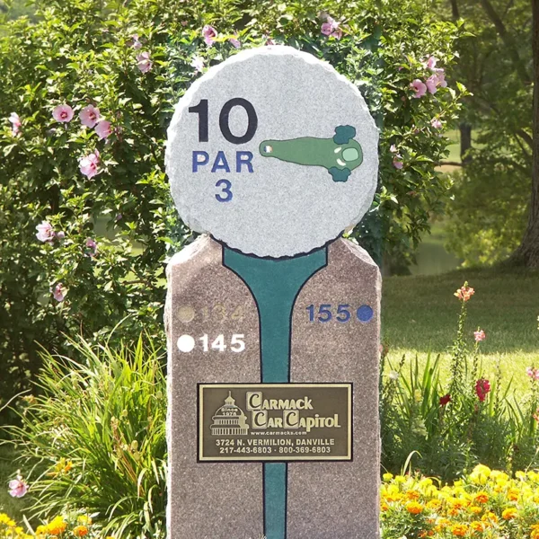 Golf Course Tee Plaque Sign 2