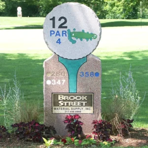 Golf Course Tee Plaque Sign