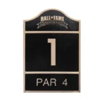 Golf Course Tee Sign Hole 1