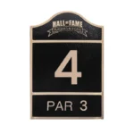 Golf Course Tee Sign Hole 4