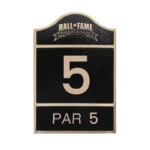 Golf Course Tee Sign Hole 5