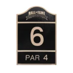 Golf Course Tee Sign Hole 6
