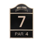 Golf Course Tee Sign Hole 7