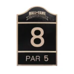Golf Course Tee Sign Hole 8